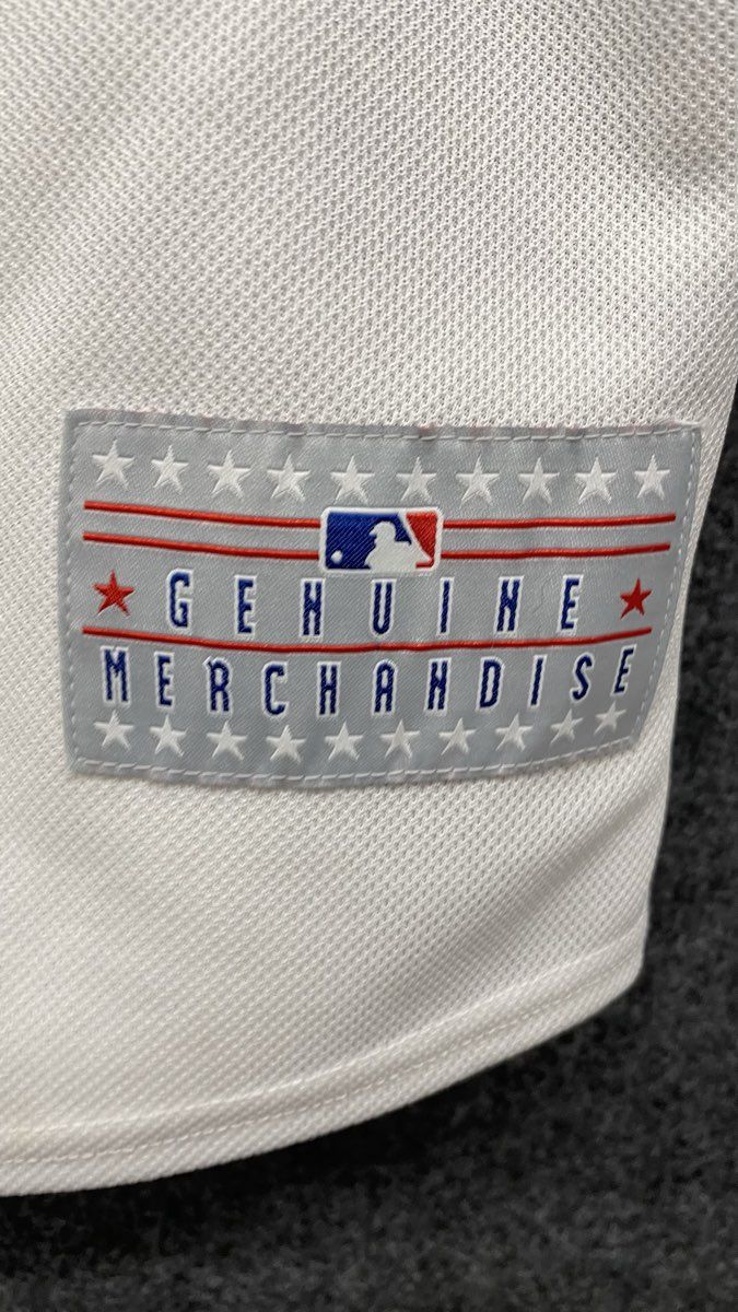 MLB Genuine Merchandise Washington Nationals Harper #34 Jersey White Blue Mens