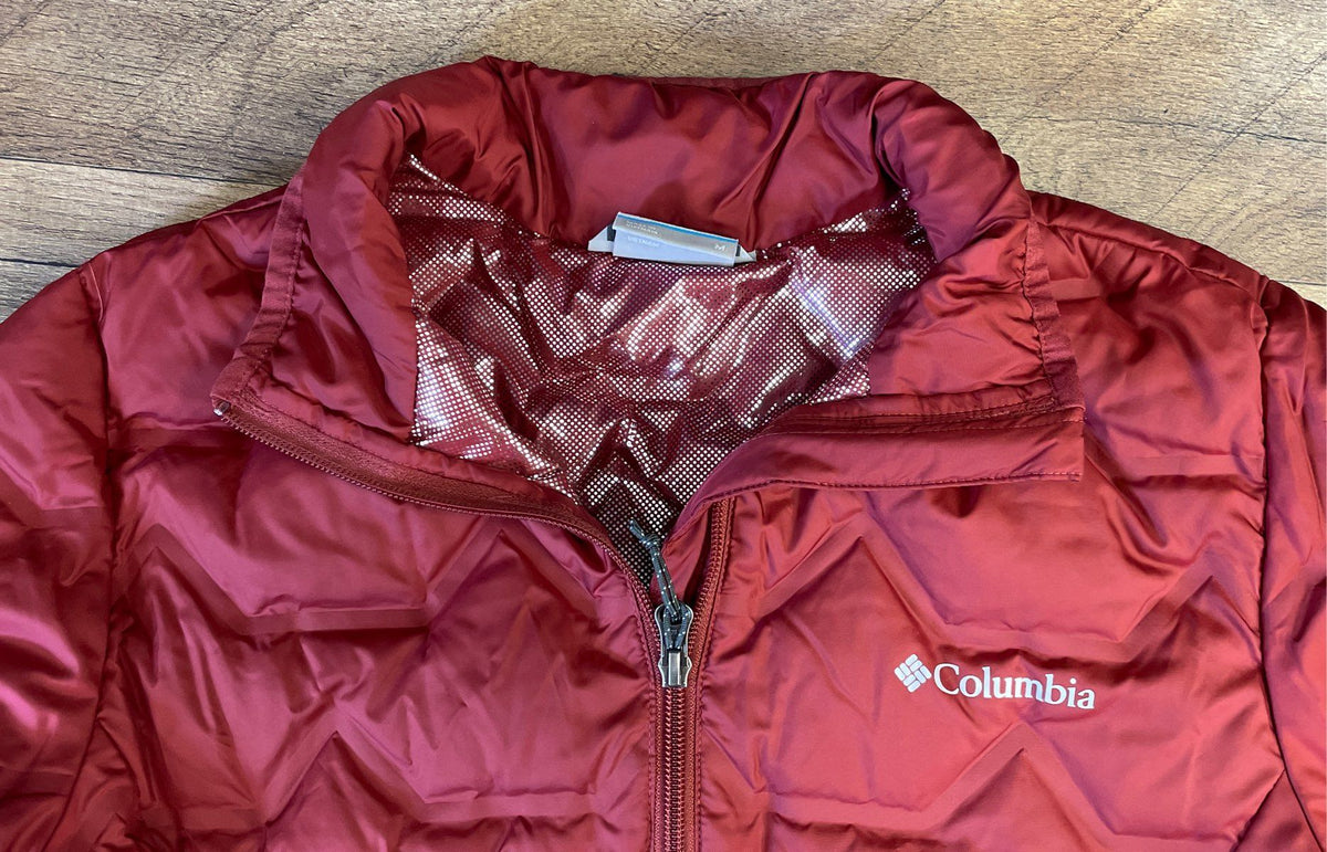 Columbia Men's Delta Ridge Down Puffer Jacket Red Omni-Heat Quilted Sz M