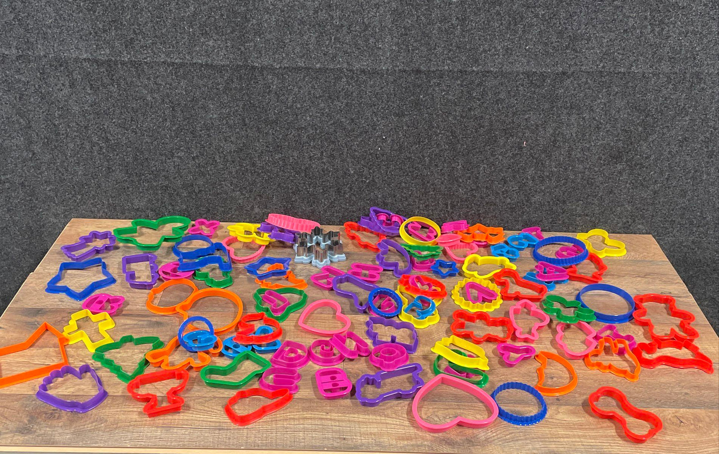 Wilton 101 Cookie Cutter Set Plastic Assorted Shapes Letters Numbers Holiday