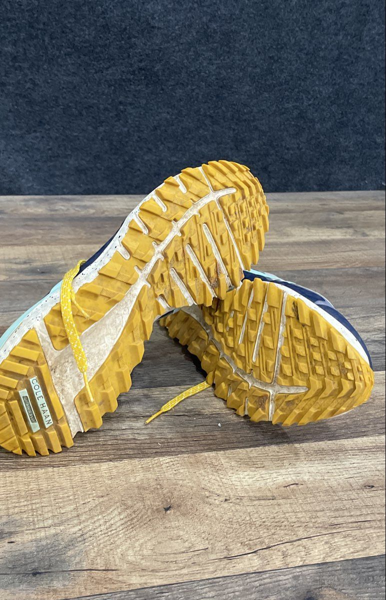 Cole Haan Zerogrand Outpace Navy Teal Yellow Women's Running Shoes Size 8B