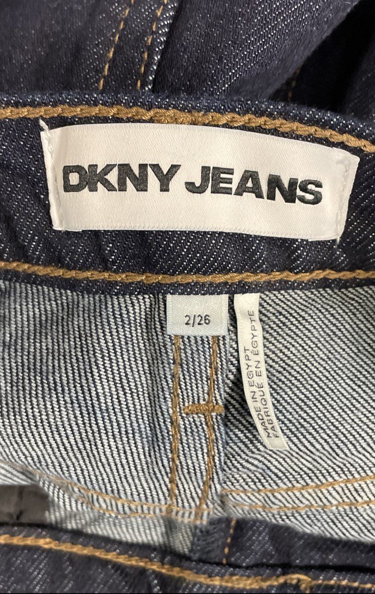 DKNY Jeans Women's Dark Wash High Rise Straight Leg Denim Jeans Sz 2/26