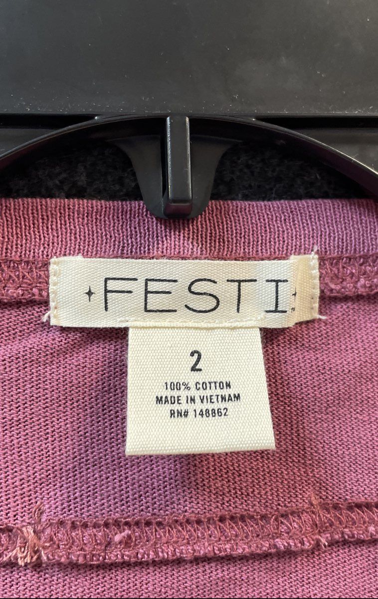 Torrid Women's Festi Red Violet Oversized Dolman Tee Shirt Sz 2 2X NWT