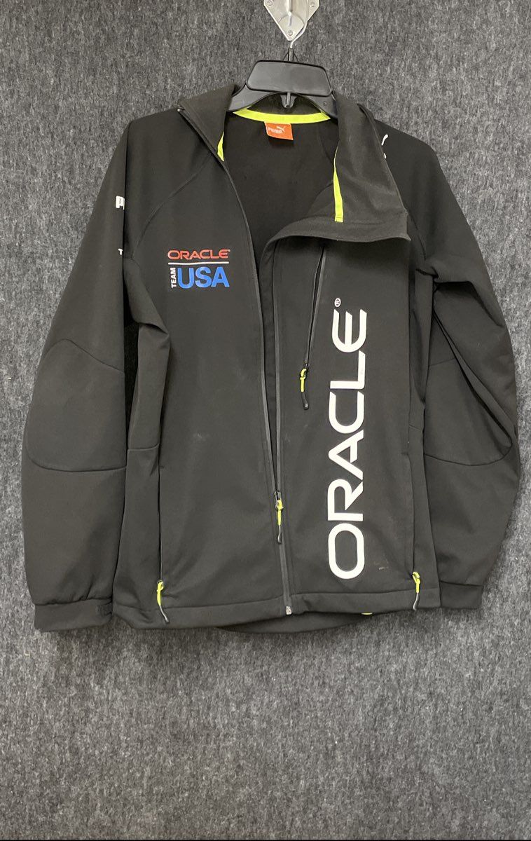PUMA Men's Oracle Team USA Americas Cup Softshell Jacket Black Sz S