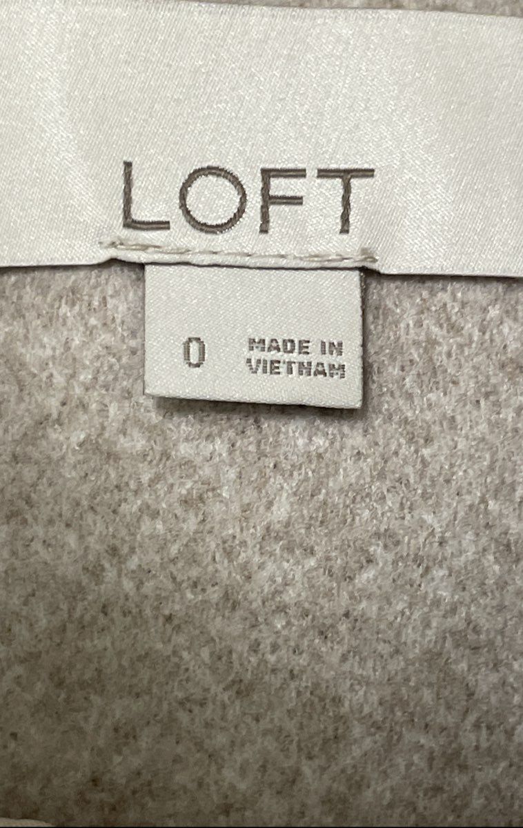 LOFT Women's Cream Double Breasted Blazer Jacket Pearl Buttons Sz 0