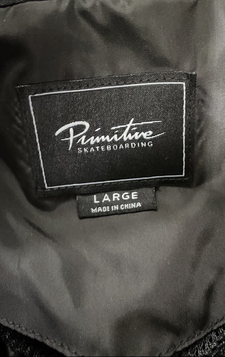 Primitive Men's Black 1/4 Zip Hooded Anorak Windbreaker Jacket Logo Size L