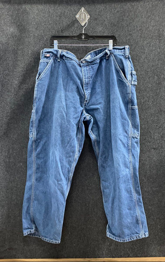 Carhartt Men's Blue FR Flame Resistant Loose Fit Utility Carpenter Jeans 42x30