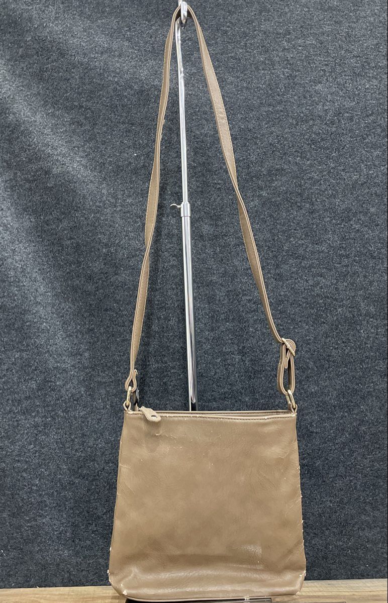 Simply Noelle Brown Faux Leather Crossbody Bag Turn Lock Flap Purse Paisley