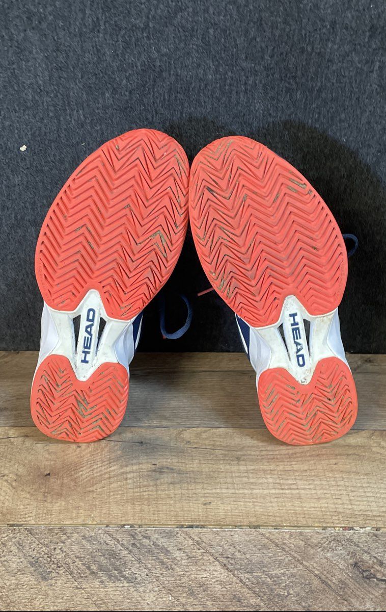 Head Nitro Pro Navy Blue Orange Women's Tennis Court Shoes Size 8.5