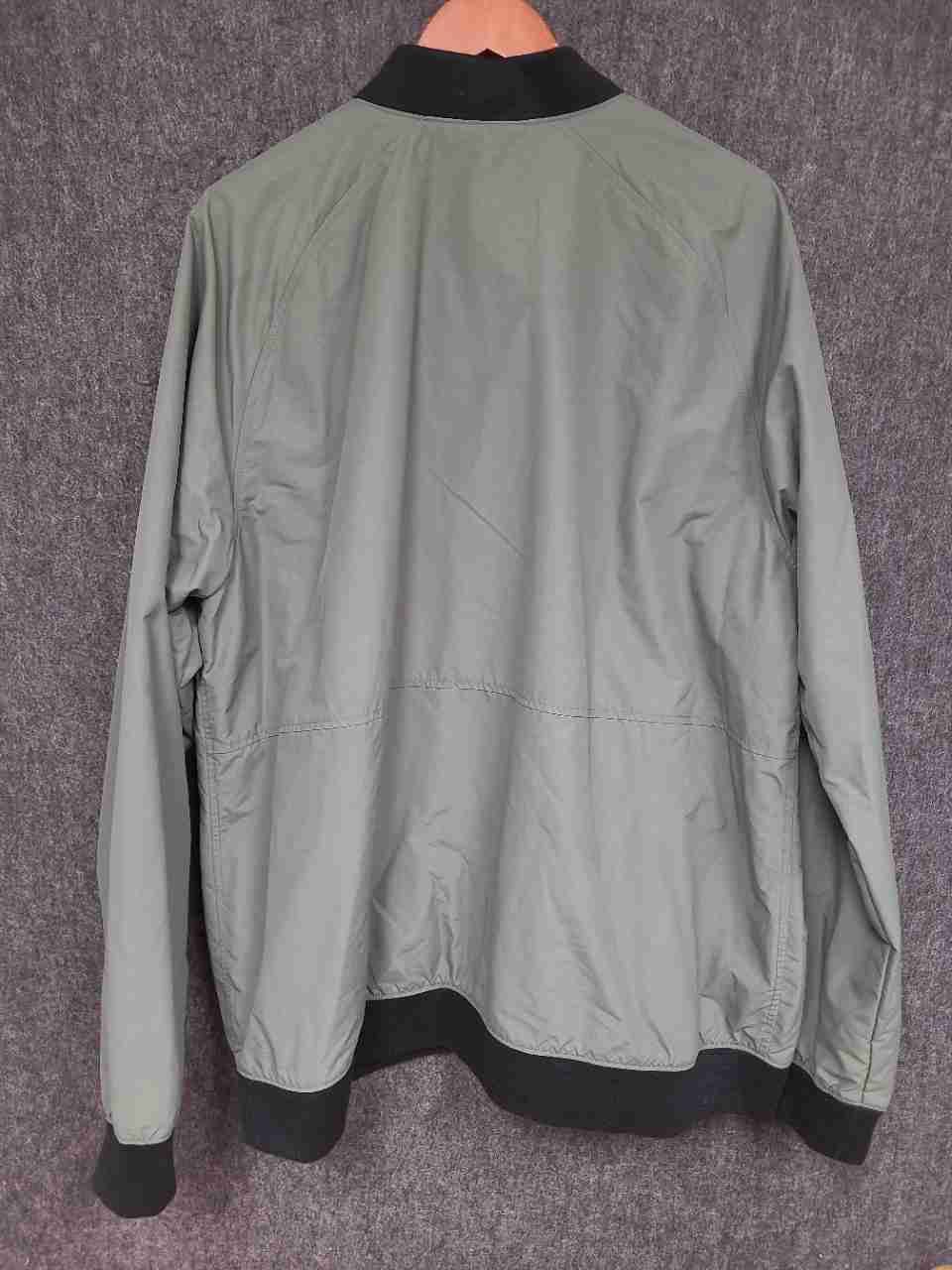 L.L. Bean Men's Sage Green Fleece Lined Recycled Nylon Bomber Jacket Sz XXL Tall