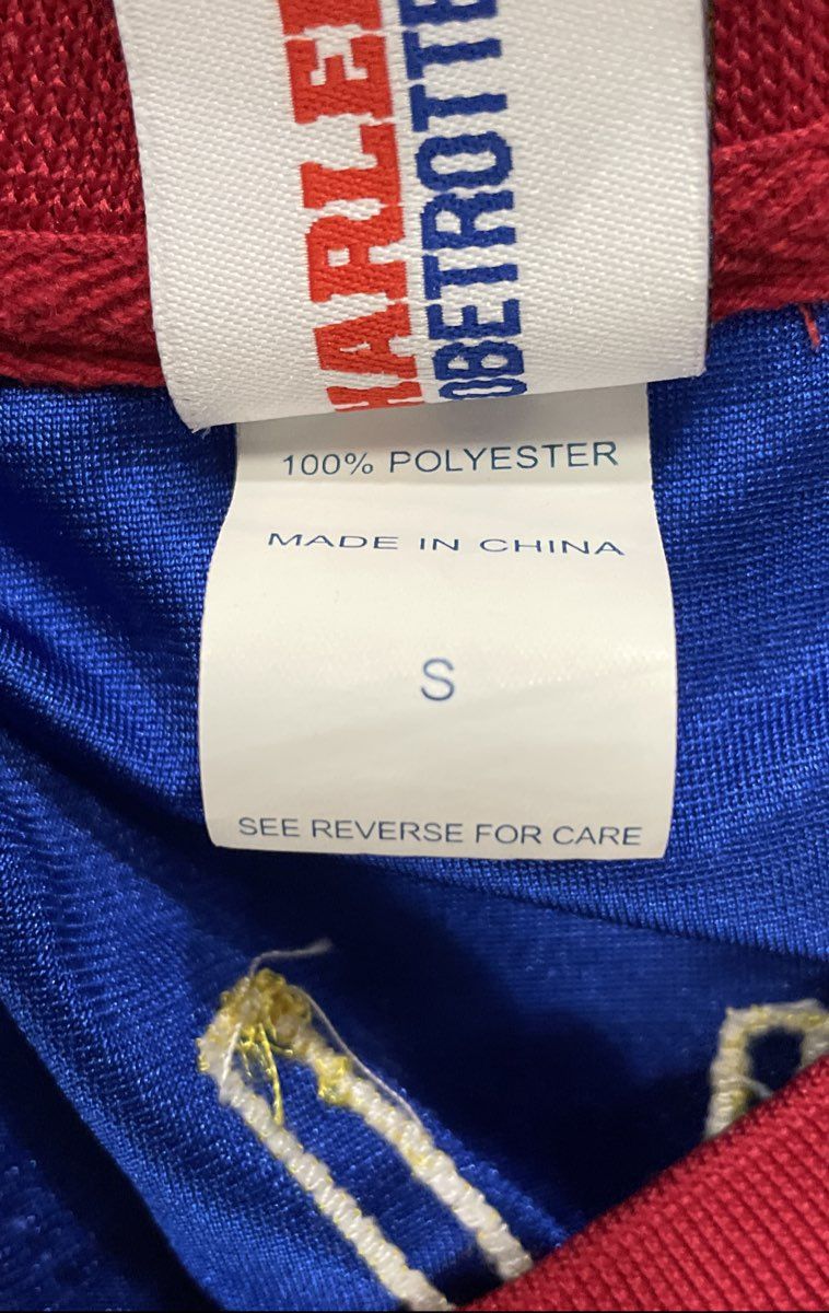 Harlem Globetrotters Men's Blue Basketball Jersey #33 Bull Stars Embroidered S