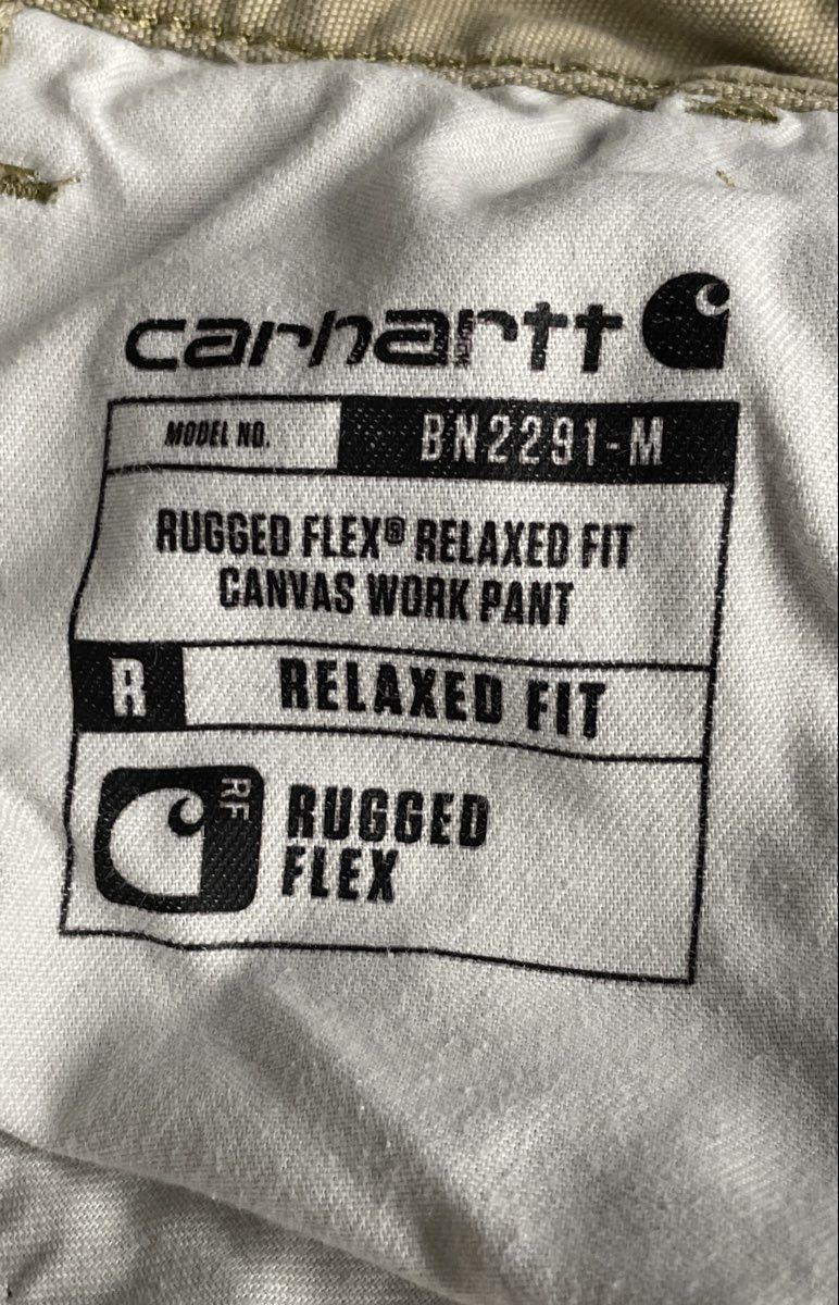 Carhartt Men's Rugged Flex Relaxed Fit Canvas Work Pants Tan 36x32