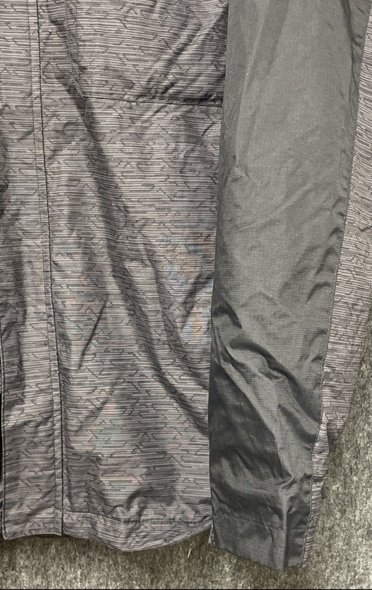 Columbia Men's Interchange Jacket Black Grey Geometric Pattern Hooded Sz L