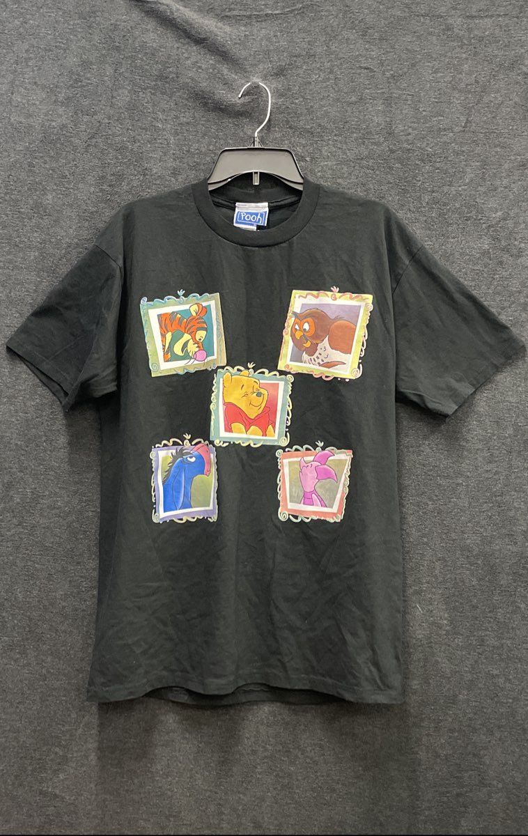 Vintage 90s Winnie The Pooh Characters T-Shirt Brazos Made in USA Sz L