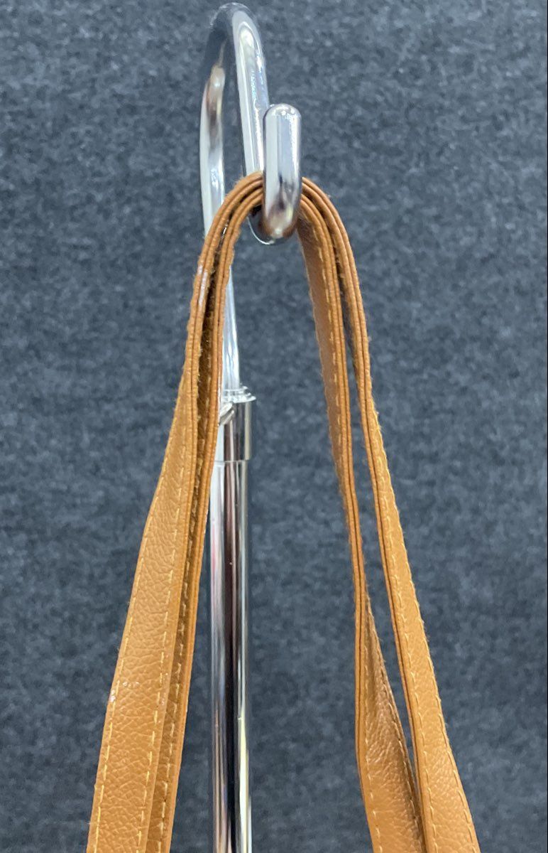 Unbranded Tan Brown Multi-Pocket Crossbody Sash Style Bag Organizer