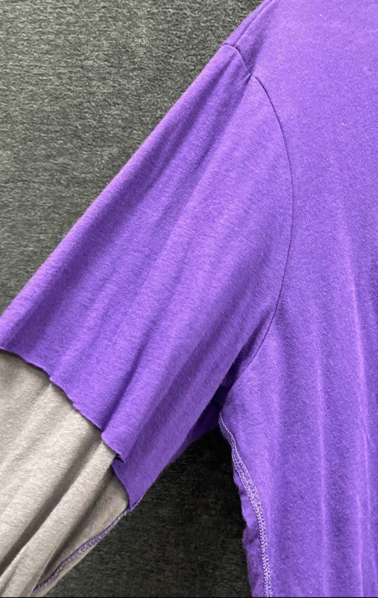 Chase Authentics Women's NASCAR Layered Shirt Purple Denny Hamlin #11 Sz XL