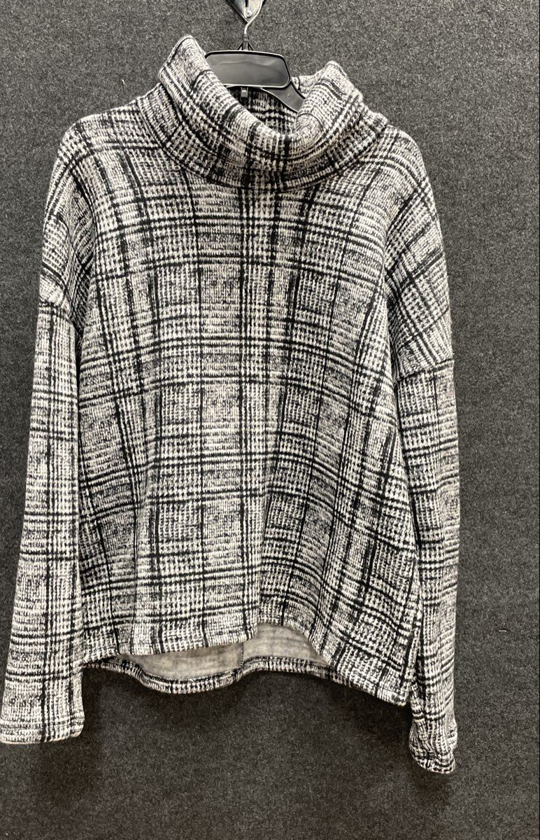 Columbia Sunday Summit II Cowl Neck Fleece Plaid Pullover Sweatshirt Sz XL