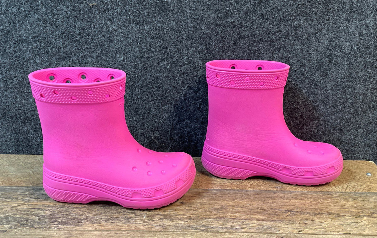 Crocs Pink Handle It Rain Boots Kids Junior Size 1