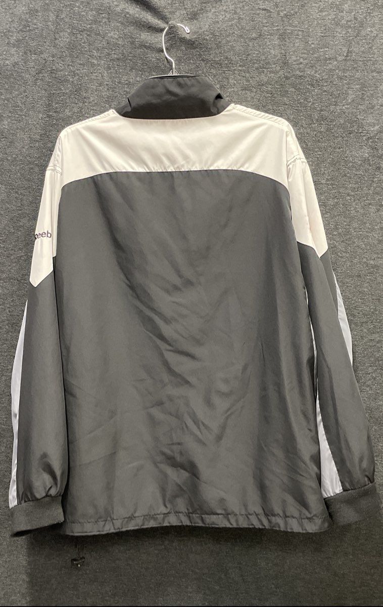 Vintage Y2K Reebok Men's Pittsburgh Steelers Full Zip Windbreaker Jacket Black