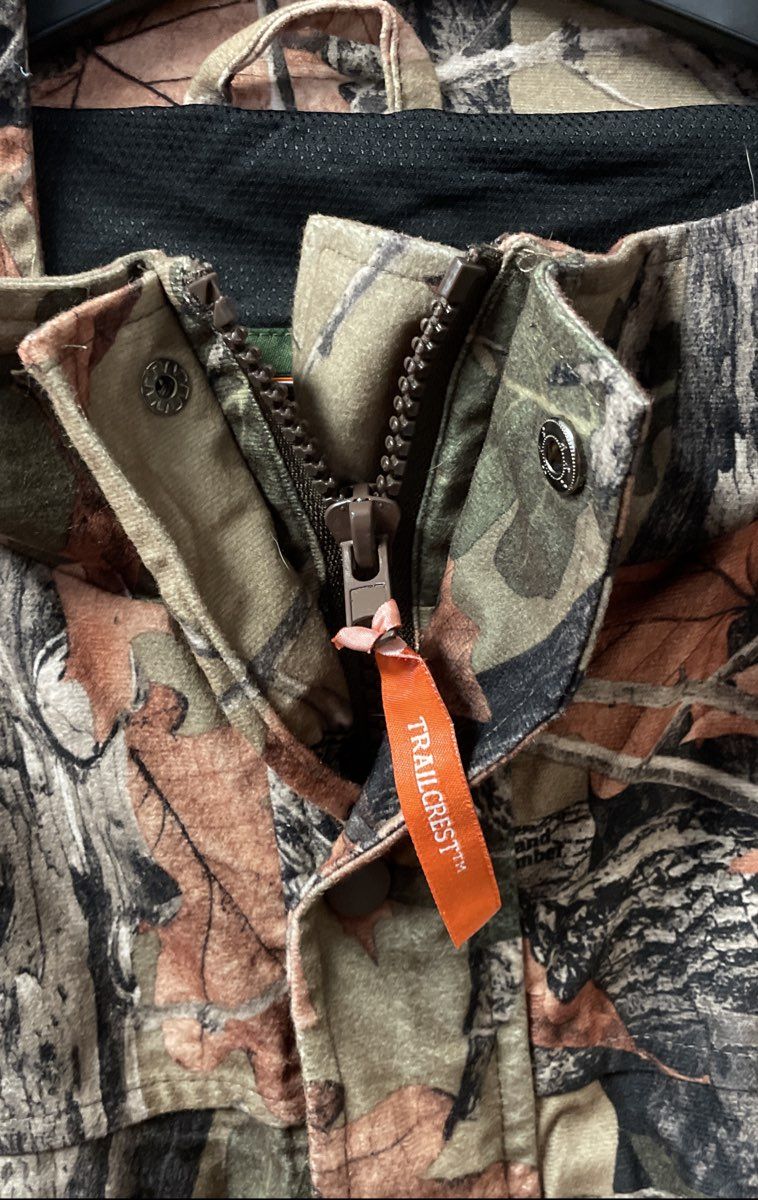 Trail Crest Men's Highland Timber Camouflage Full Zip Snap Front Jacket Sz 2XL