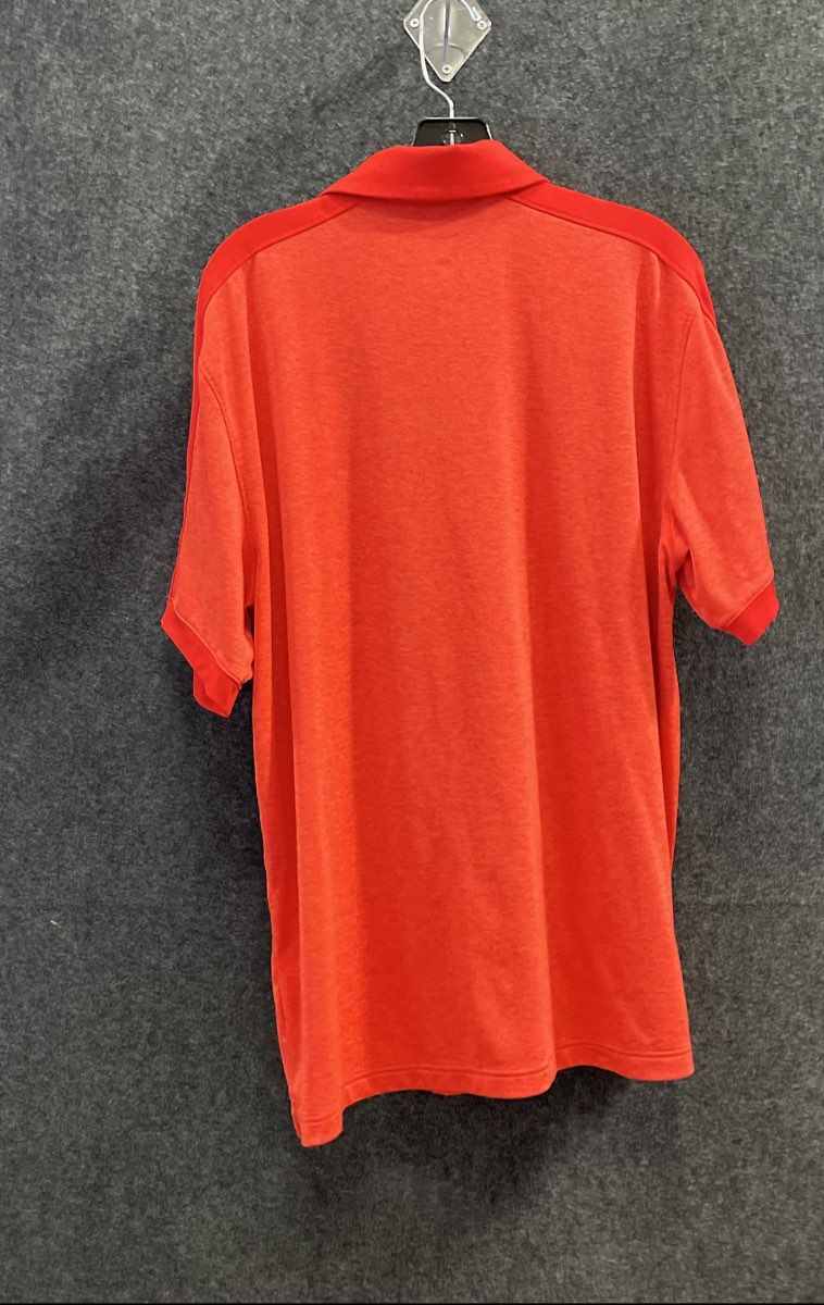 Under Armour Men's Red Heathered Loose Fit Performance Polo Shirt Size XL
