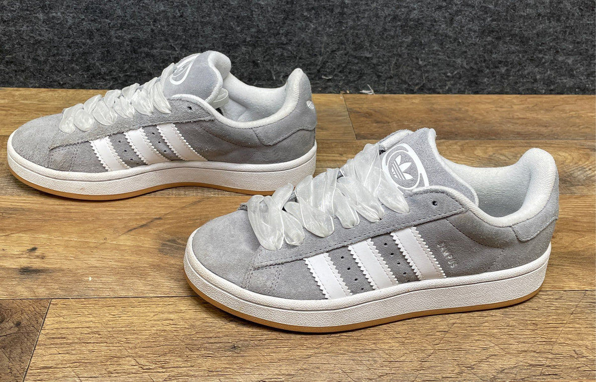 Adidas Campus 00s Grey White Gum Suede Sneakers Men's 5.5 Women's 6.5
