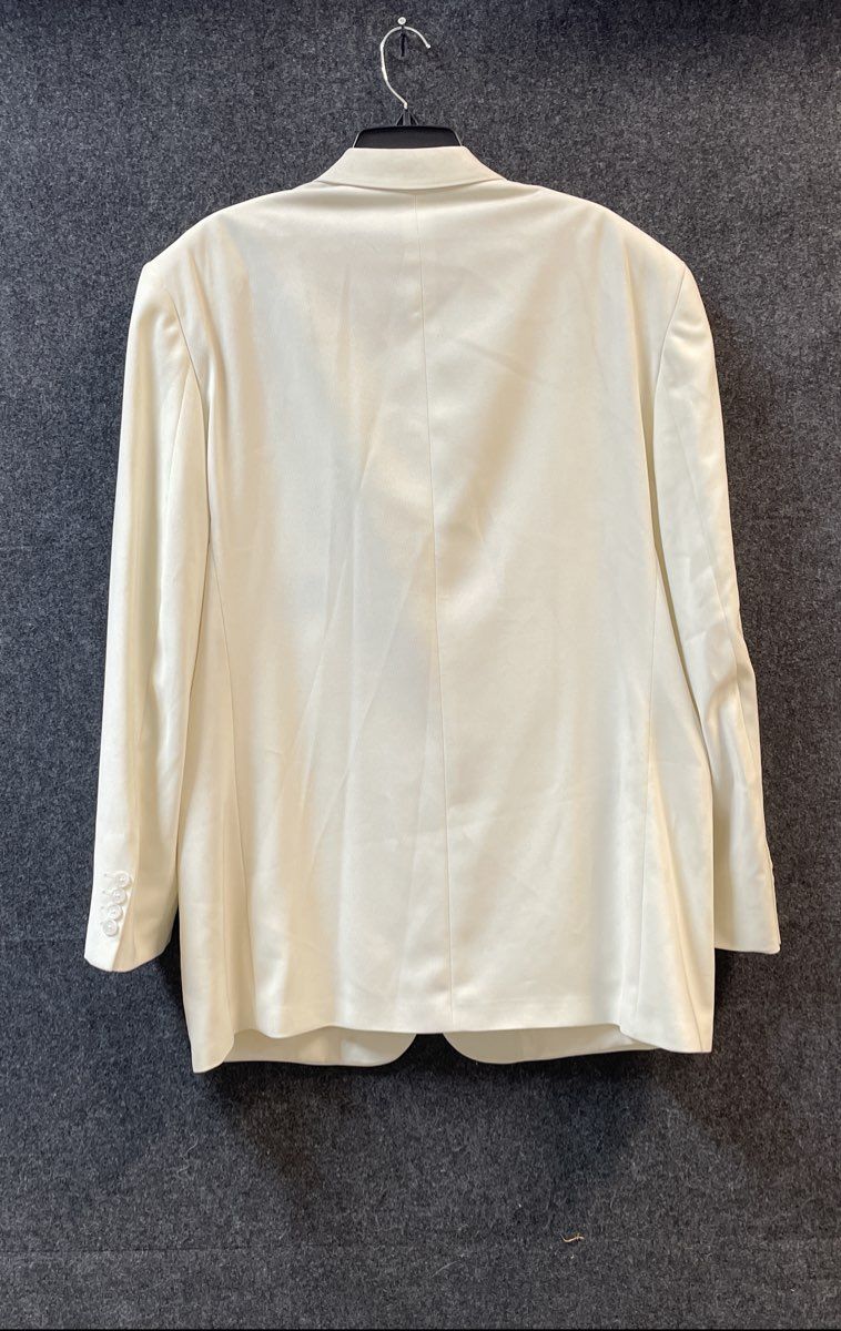 Vicci Uomo Men's White Italian Design 4-Button Solid Blazer Jacket Sz 44L