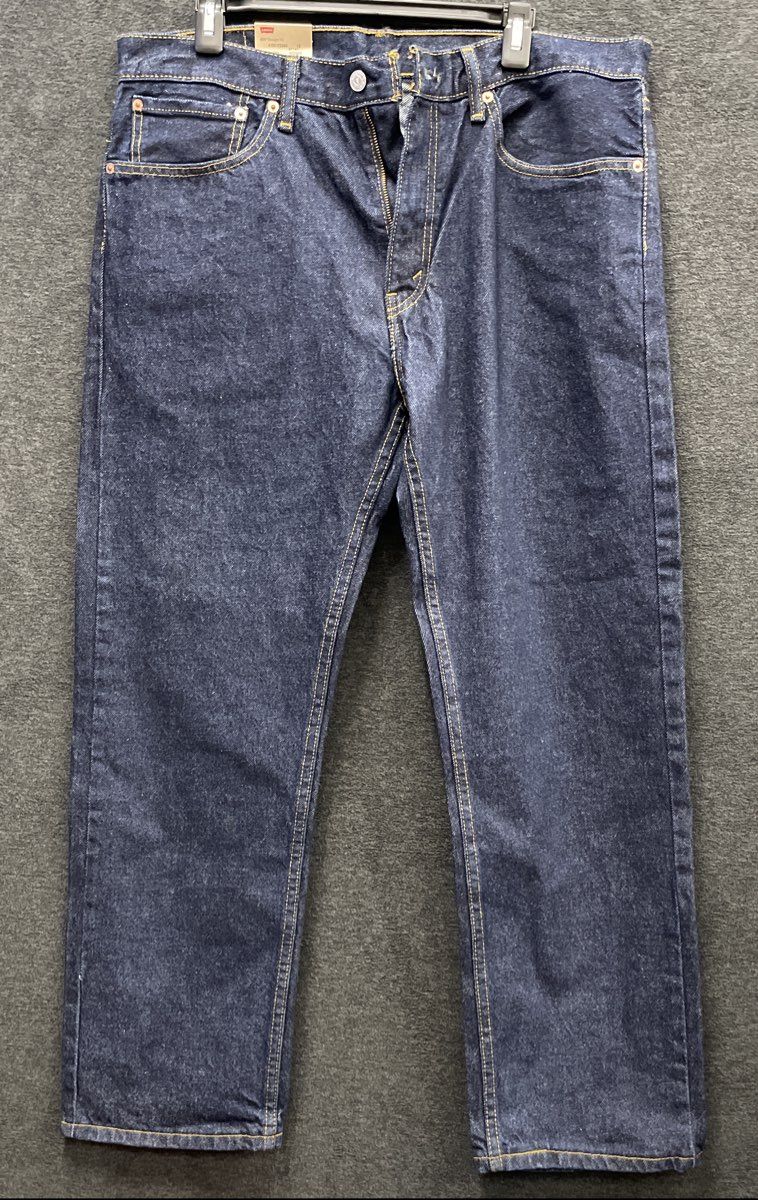 Levi's Men's 505 Straight Fit Jeans Dark Blue Wash 100% Cotton NWT Sz 36x30