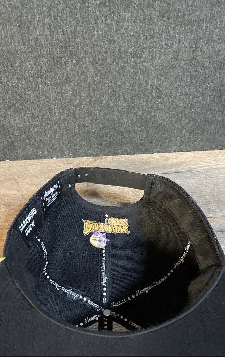 Headgear Classics Darkwing Duck Los Angeles Snapback Hat Black Yellow Sz OSFM