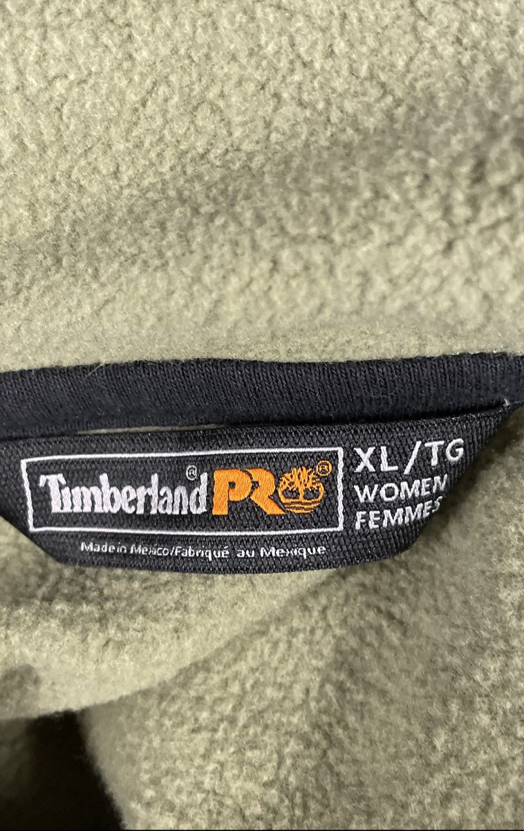 Timberland PRO Women's Olive Green Original Fit Logo Hoodie Sweatshirt Sz XL