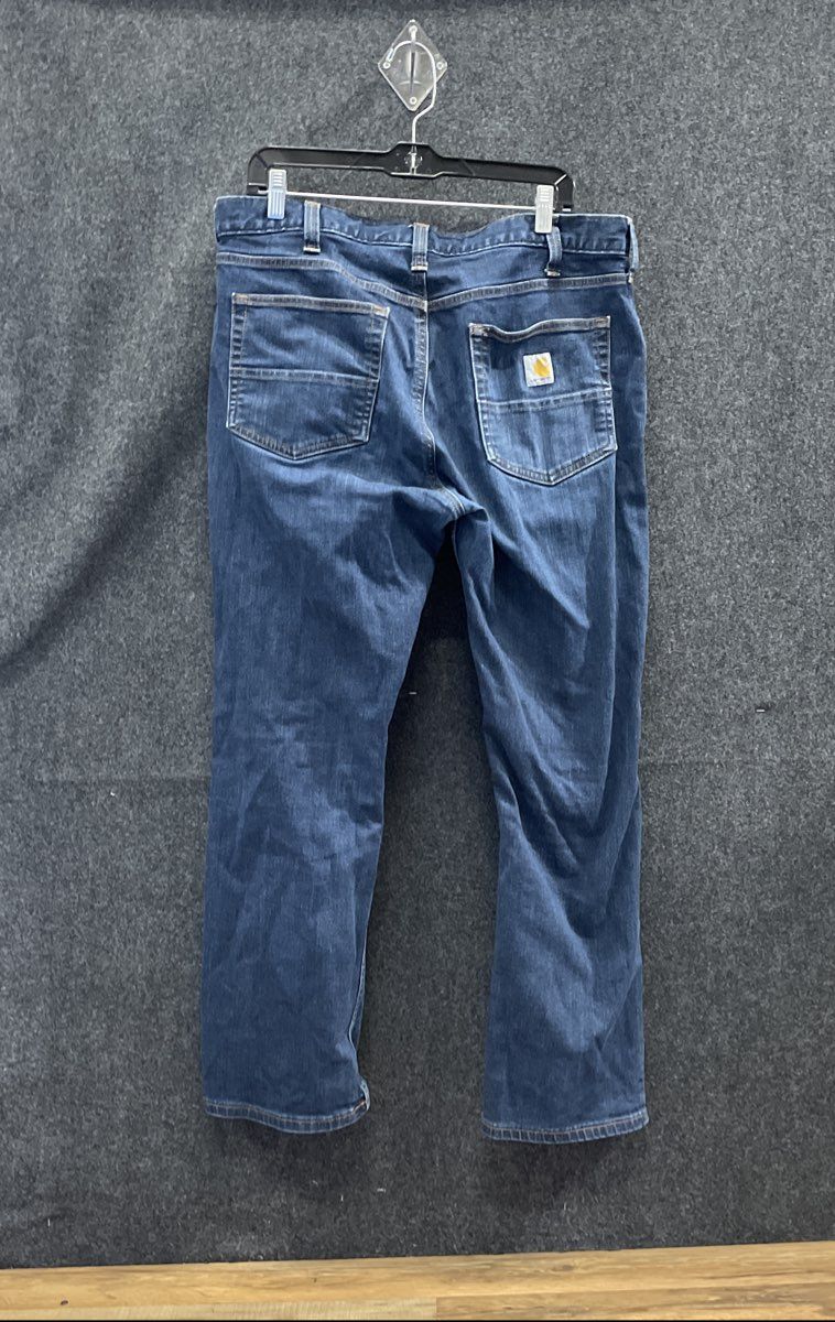 Carhartt Men's Blue Rugged Flex Relaxed Fit Straight Leg Jeans 102804 Sz 36x30