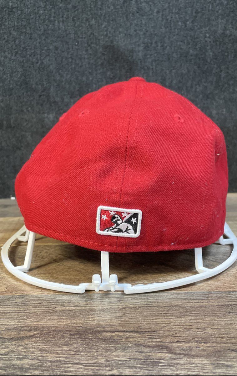 Richmond Flying Squirrels Red Baseball Caps Lot of 2 '47 New Era One Signed