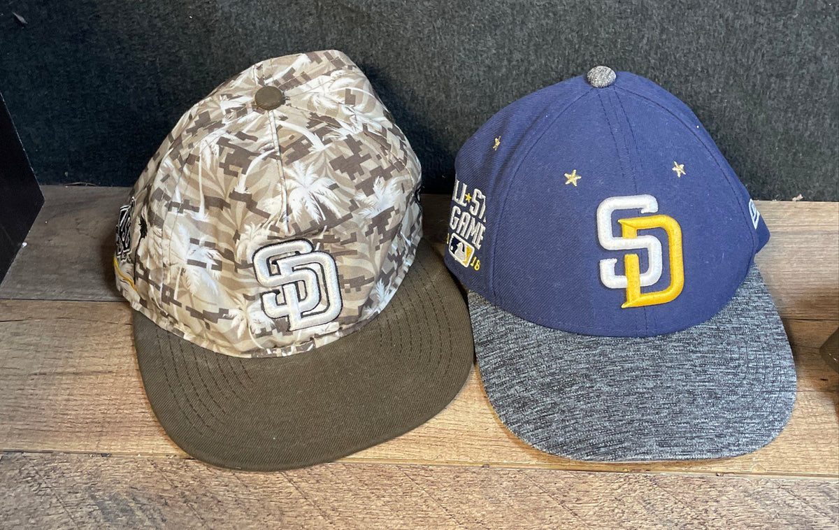MLB Baseball San Diego Padres Hat Lot New Era Snapback Fitted 7 Pieces