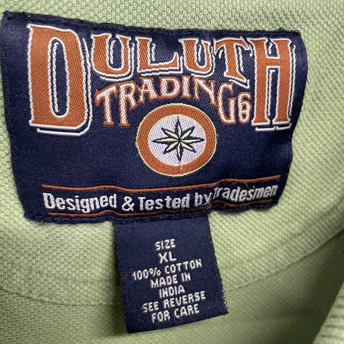 Duluth Trading Men's Green Short Sleeve Pique Cotton Polo Shirt Sz XL