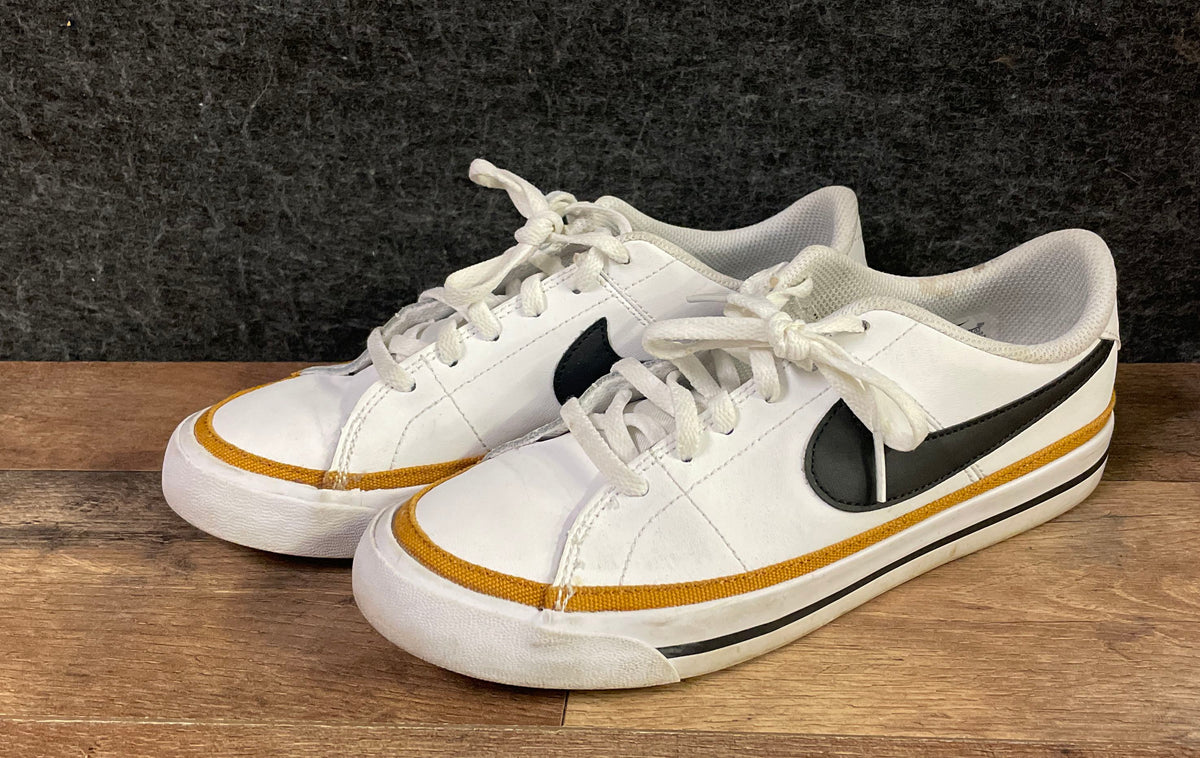 Nike Court Legacy DA5380-102 White Black Gum Sneakers Size 5Y