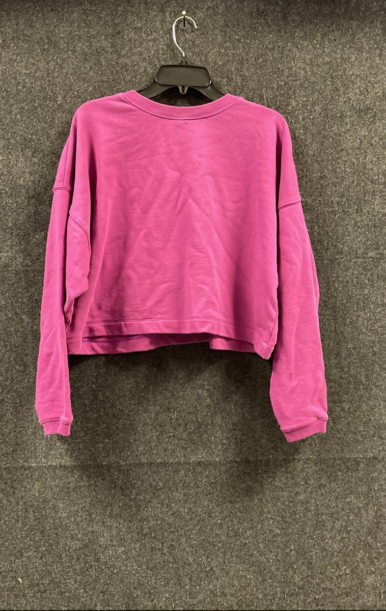 Savage x Fenty Women's Purple Cropped Sweatshirt Logo 100% Cotton Sz 1X