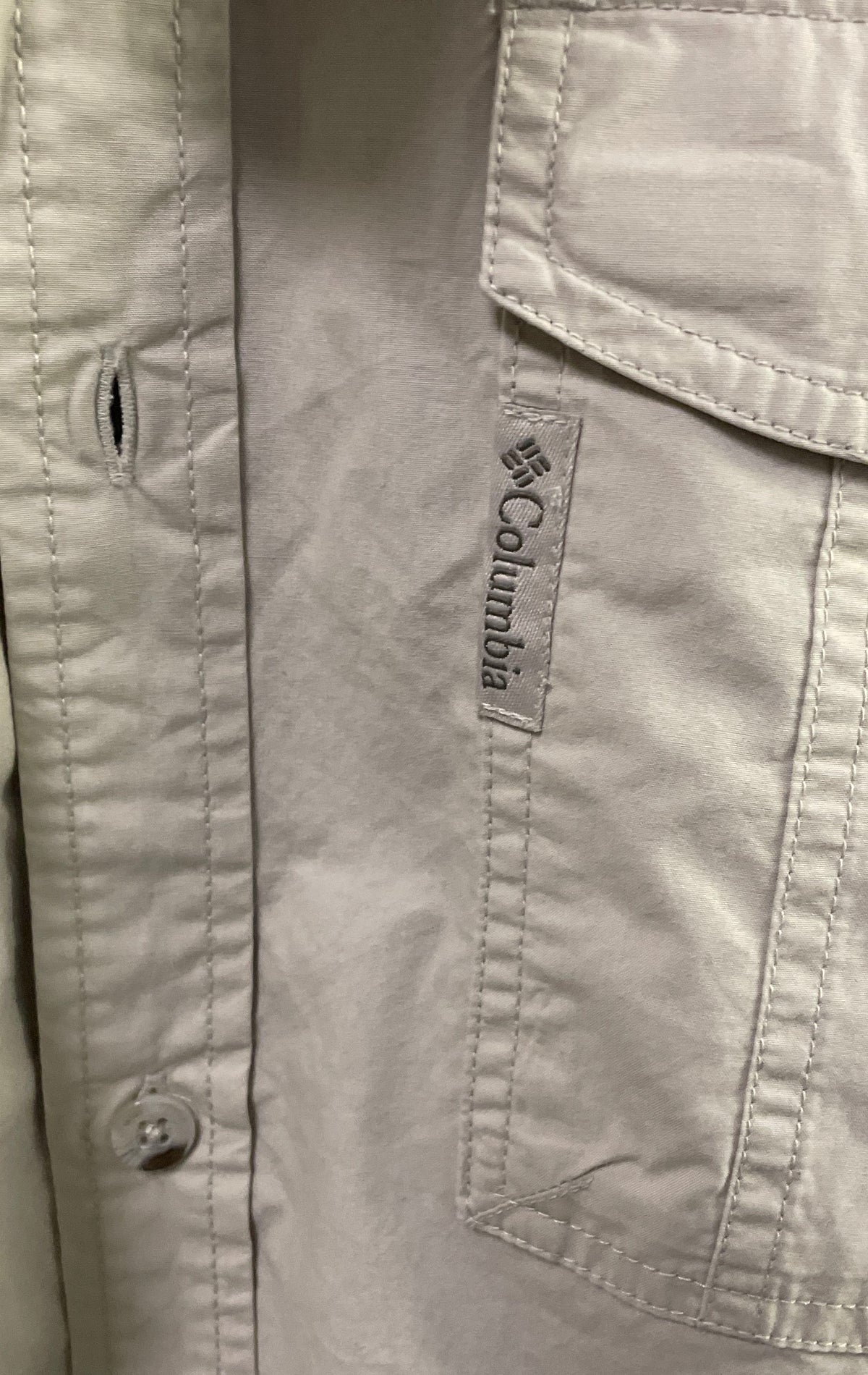 Columbia Men's Long Sleeve Tan Cotton Outdoor Utility Shirt Sz 2XT NWT