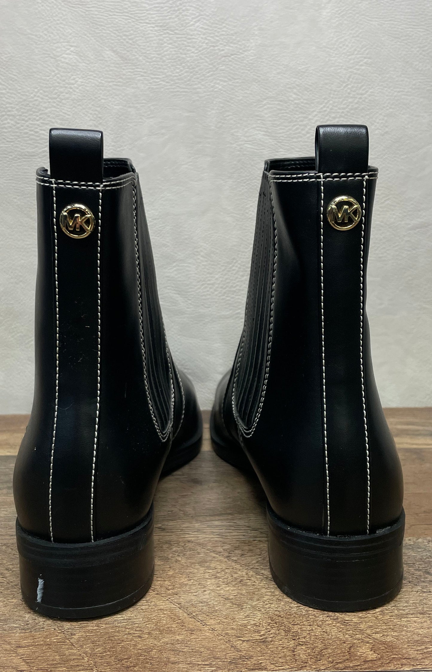 Michael Kors Black Contrast Stitch Chelsea Ankle Boots Women's Size 11M