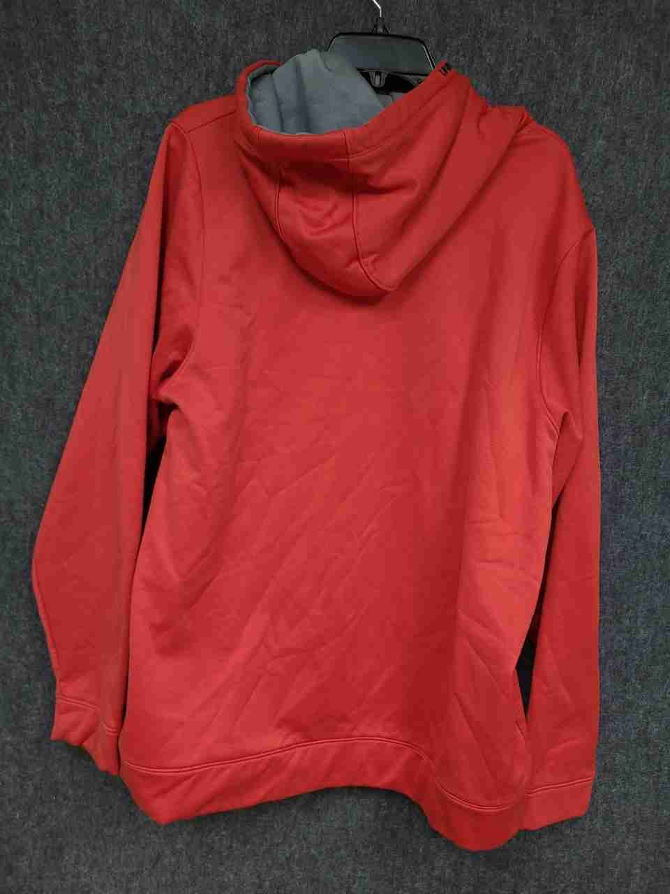 Under Armour Men's Red Big Logo Pullover Hoodie Sweatshirt Loose Fit Sz XXL